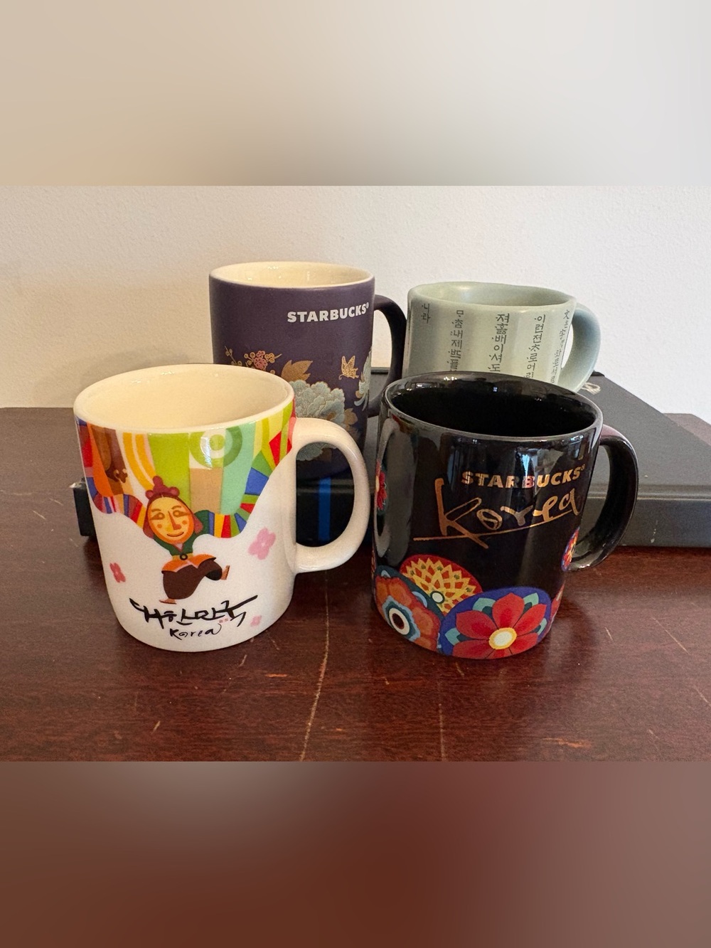 Starbucks Collector Korean Demitasse mugs set of 4